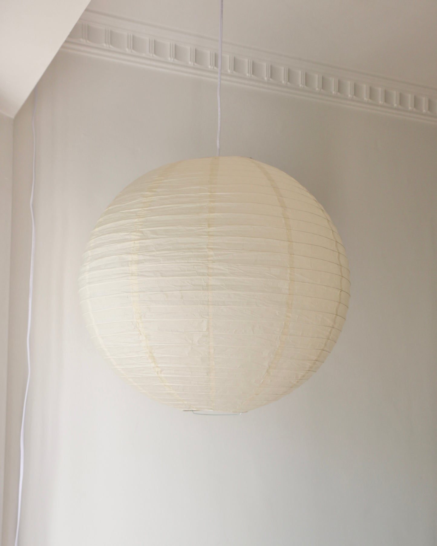 24" Linen Paper Lantern Pendant Light